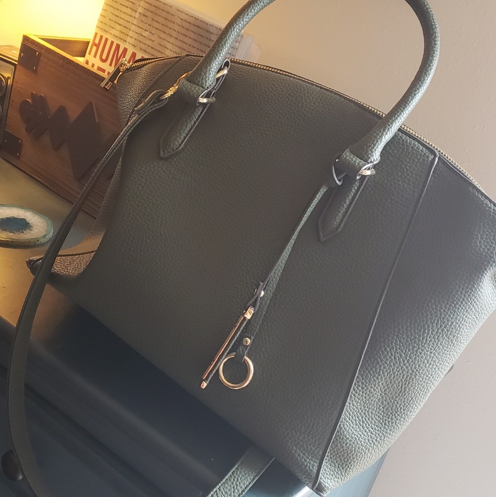 JustFab olive green purse